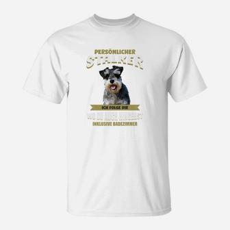 Herren T-Shirt mit Hund & Spruch Persönlicher Speichellecker - Seseable