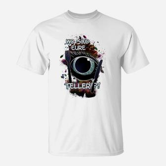 Hochwertiges T-Shirt Wo sind eure Teller?!, Farbexplosion mit Waschmaschinenmotiv - Seseable