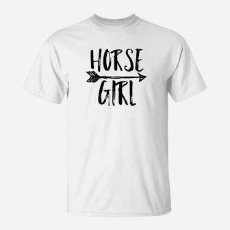 Horse Girl I Love Horses Riding Farm Jumping Vintage T-Shirt - Seseable