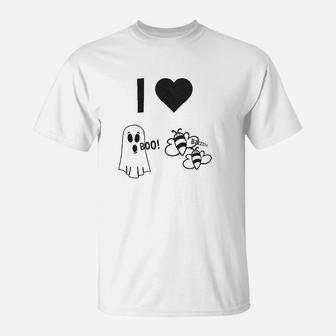I Heart Boo Bees T-Shirt - Seseable