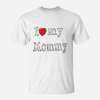 I Love Daddy Mommy Puppy, dad birthday gifts T-Shirt - Seseable
