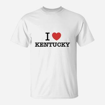 I Love Kentucky T-Shirt - Seseable