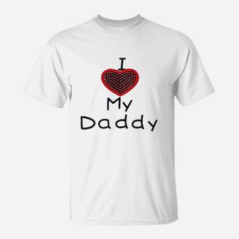 I Love My Daddy Dog, dad birthday gifts T-Shirt - Seseable