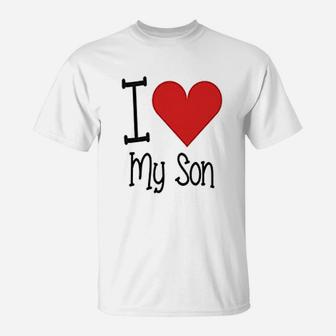 I Love My Daddy I Love My Son Father Kid Matching T-Shirt - Seseable