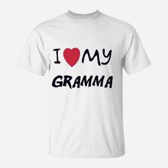 I Love My Gramma Grandmother Grandma T-Shirt - Seseable