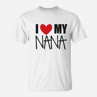 I Love My Grandma Nana Or Mimi Baby Clothes T-Shirt - Seseable