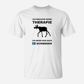 Ich Brauche Keine Therapie Schweden T-Shirt - Seseable