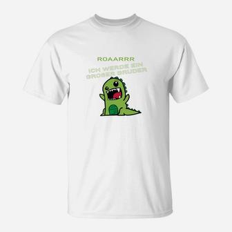 Ich Werde Großer Bruder Dino T-Shirt - Seseable