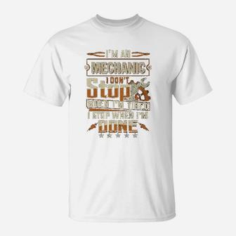 Im A Electrician Not Stopping When Im Tired T-Shirt - Seseable