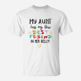 Kids Cousin Reveal My Aunt Has New Best Friend In Belly T-Shirt - Seseable