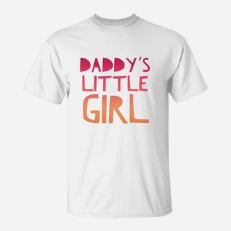Kids Daddys Little Girl Yellow Youth Kid T-Shirt - Seseable