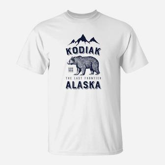Kodiak Alaska Bear The Last Frontier Bears Vintage T-Shirt - Seseable