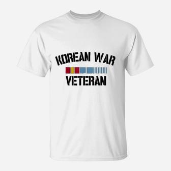 Korean War Veteran Pride Korea Service Ribbon T-Shirt - Seseable