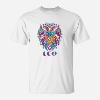 Leo Lion Zodiac Symbol Horoscope Astrology T-Shirt - Seseable