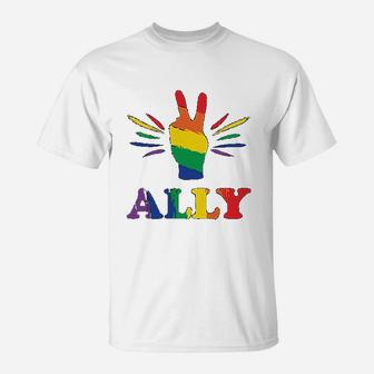 Lgbt Ally Proud Mom Gays Lgbt T-Shirt - Seseable