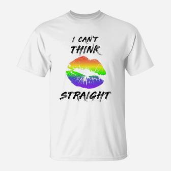 Lgbt Gay Pride I Can't Think Straight T-Shirt - Seseable