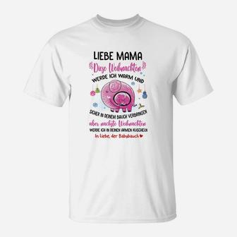 Liebe Mama Muttertag T-Shirt, Grafisches Herz & Liebe Botschaft - Seseable