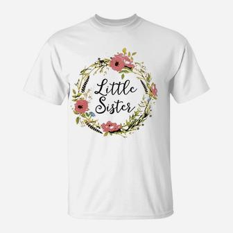 Little Sister Big Sister Matching Outfits T-Shirt - Seseable