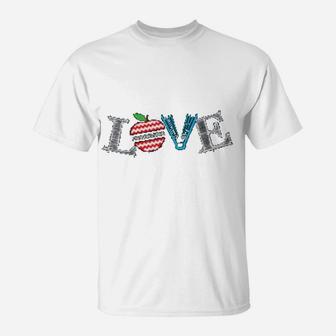 Love Paraprofessional Teacher Gift Paraprofessional Teacher T-Shirt - Seseable
