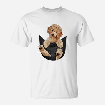 Lustiges 3D-Pudel-Durchbruch T-Shirt, Kreatives Design für Hundefans - Seseable