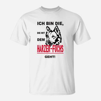 Lustiges Harzer-Fuchs T-Shirt für Hundeliebhaber, Hunde-Design Tee - Seseable