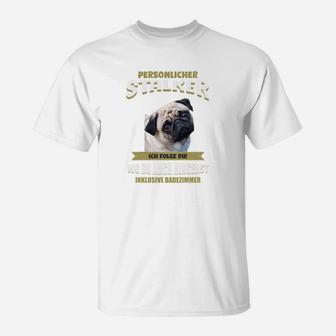 Lustiges Mops-T-Shirt für Herren Persönlicher Schnarcher mit Badezimmer Soundtrack - Seseable