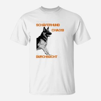 Lustiges Schäferhund-Chaos T-Shirt für Hundefreunde, Witziges Hundemotiv Tee - Seseable