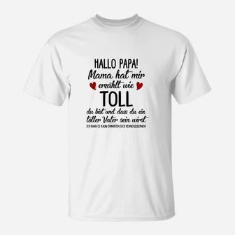 Lustiges T-Shirt zum Vatertag: Toller Papa in Spe, Witziges Design - Seseable