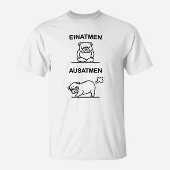 Lustiges Tier Atem-Übungs T-Shirt für Entspannung - Seseable