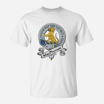 Macpherson Clan Badge Scottish Clan Badges T-Shirt - Seseable
