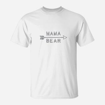Mama Bear Mom Camping T-Shirt - Seseable