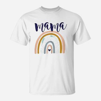 Mama Boho Rainbow birthday T-Shirt - Seseable