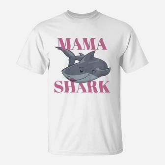 Mama Shark Cute Gift For Moms, gifts for mom, mother's day gifts, good gifts for mom T-Shirt - Seseable