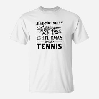 Manche Omas Spielen Bingo Tennis T-Shirt - Seseable