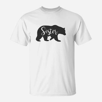 Matching Bear Family Sister Bear T-Shirt - Seseable