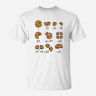 Math Teachers Chocolate Cookie Chocolate Chip T-Shirt - Seseable