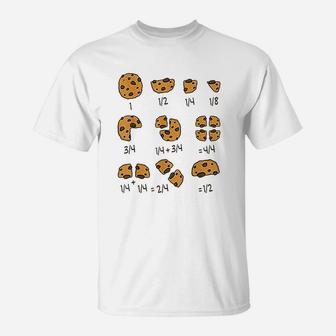 Math Teachers Chocolate Cookie T-Shirt - Seseable