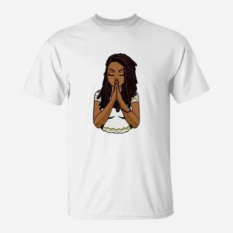 Melanin Poppin Black Girl Magic Plus Size Faith Based T-Shirt - Seseable