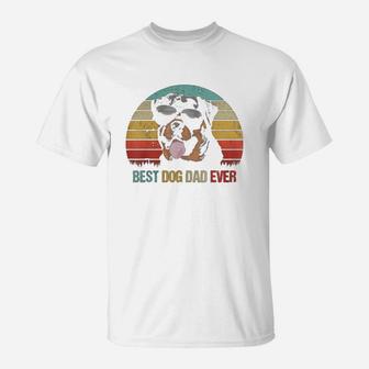 Mens Best Dog Dad Ever Rottweiler Fathers Day Gifts For Dad T-Shirt - Seseable