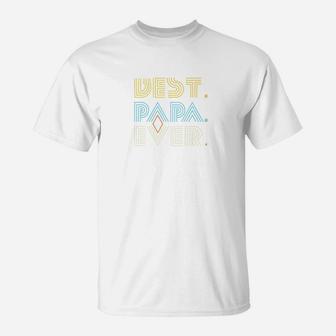 Mens Best Papa Ever Gift From Grandchildren T-Shirt - Seseable