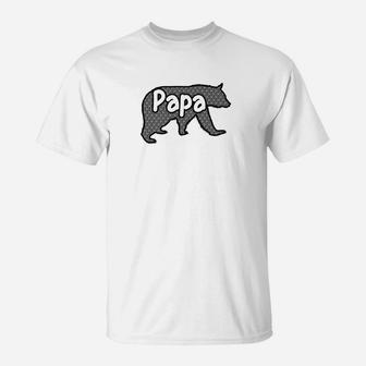 Mens Dad Gifts For Daddy Men Papa Bear T-Shirt - Seseable