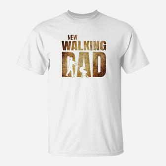 Mens Funny Fathers Day Gift For New Daddy New Walking Dad Premium T-Shirt - Seseable