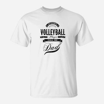 Mens My Favorite Volleyball Player Call Me Dad Men Sport T-Shirt - Seseable
