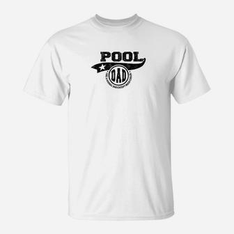 Mens Pool Dad Fathers Day Gift Father Sport Men T-Shirt - Seseable