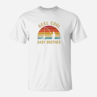 Mens Reel Cool Baby Brother Fish Fishing Shirt Fathers Day Gift T-Shirt - Seseable