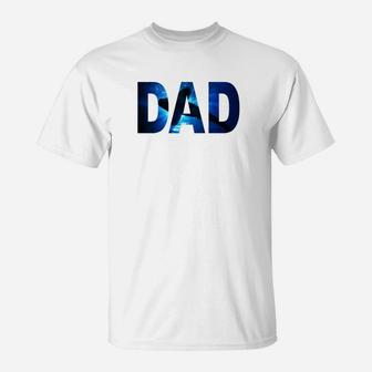 Mens Shark Shirt For Fathers Day Diver Dad Ocean Scuba Diving Premium T-Shirt - Seseable