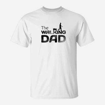 Mens The Walking Dad Present For Dad Father Premium T-Shirt - Seseable