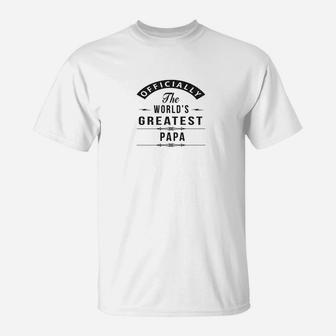 Mens The Worlds Greatest Papa Grandpa Gifts Shirts T-Shirt - Seseable