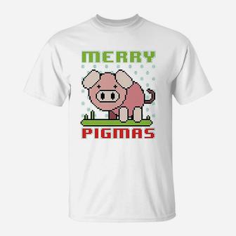 Merry Christmas Merry Pigmas T-Shirt - Seseable
