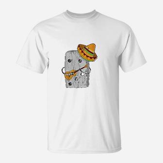 Mexican Train Dominoes Funny With Guitar And Sombrero T-Shirt - Seseable